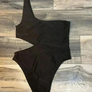 BRAVE SOUL LONDON ONE PIECE SWIM WEA BLACK SIZE LARGE